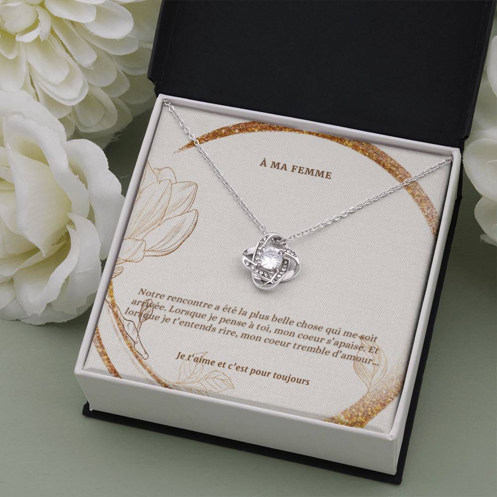 INFINITY • Collier Déclaration d'amour Nœud d’Amour
