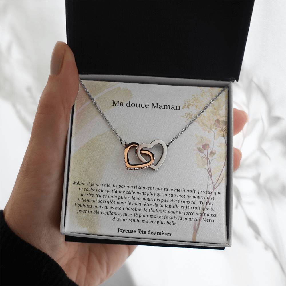 LOVEMAMA • Collier de la fête des mères Double Cœur