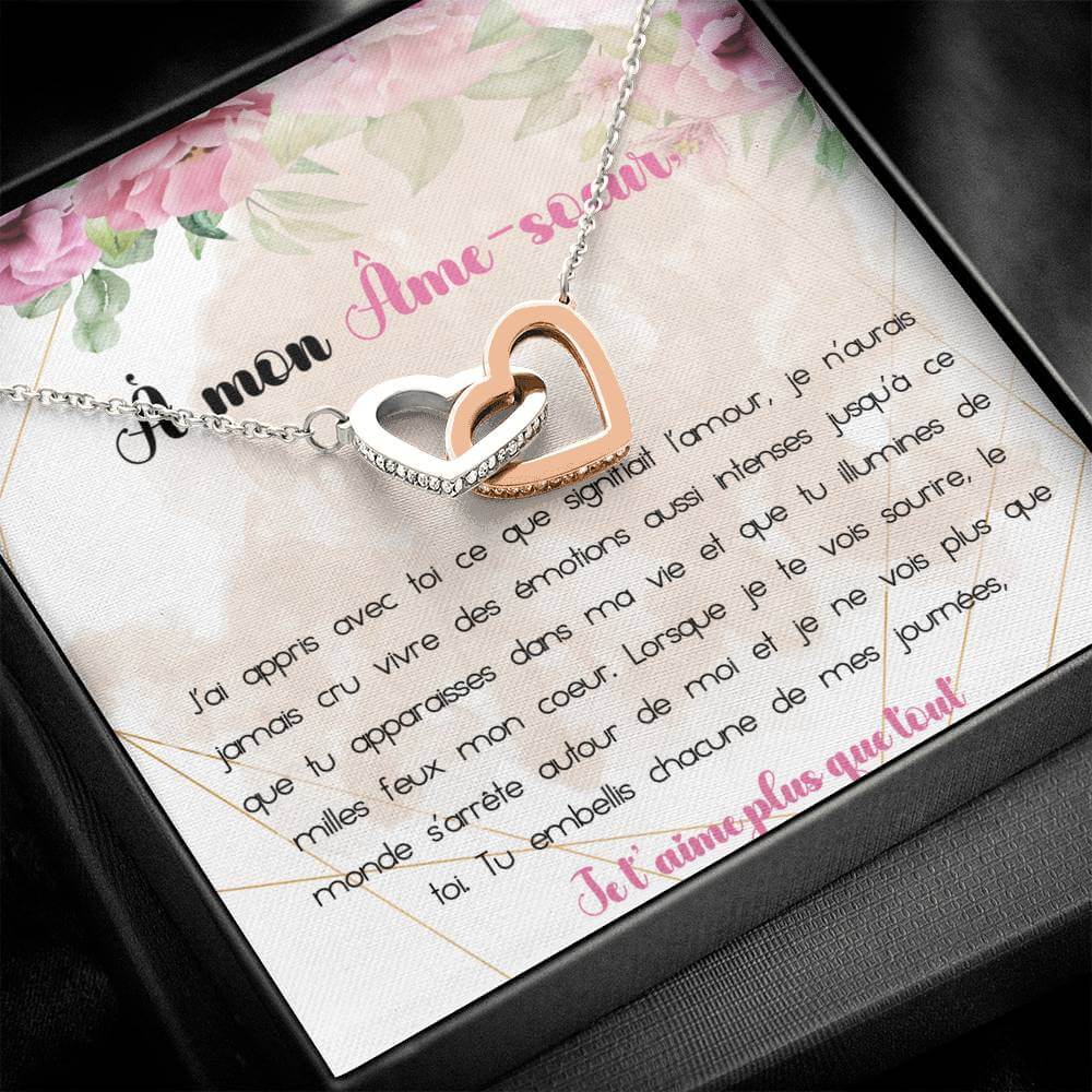 ÂME-SOEUR • Collier pour mon âme sœur Double Cœur