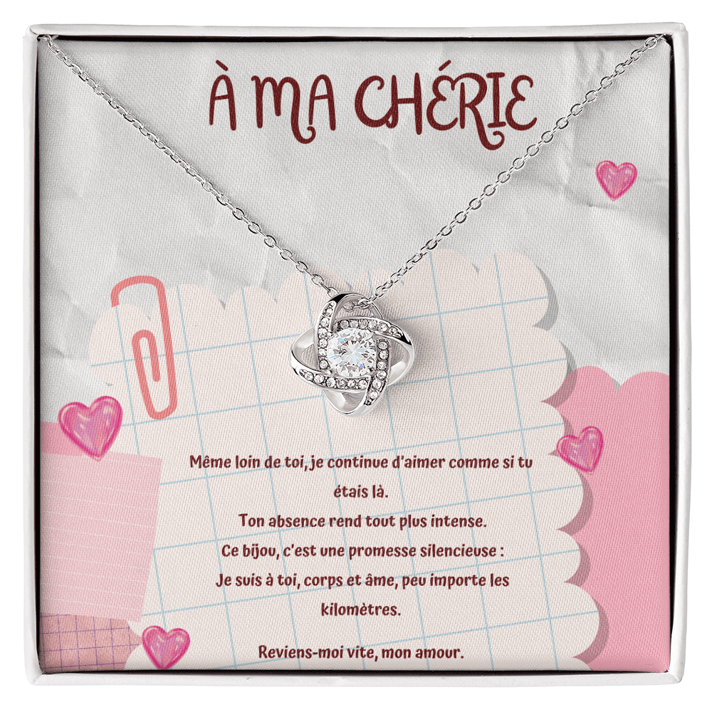LONGAMOUR • Collier Déclaration d'amour Noeud d'Amour
