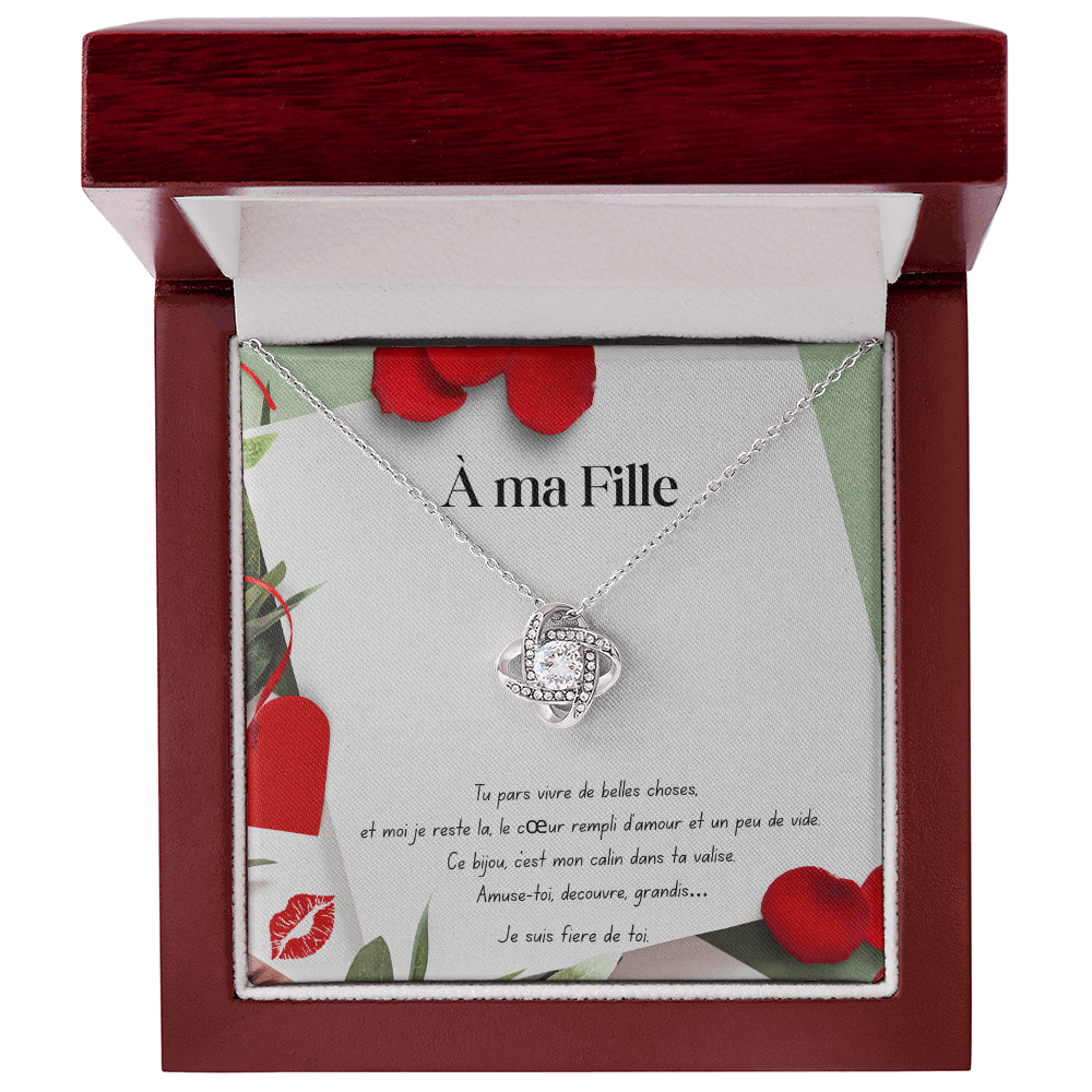 DISTANCEAMOUR • Collier A Ma Fille Noeud d'Amour