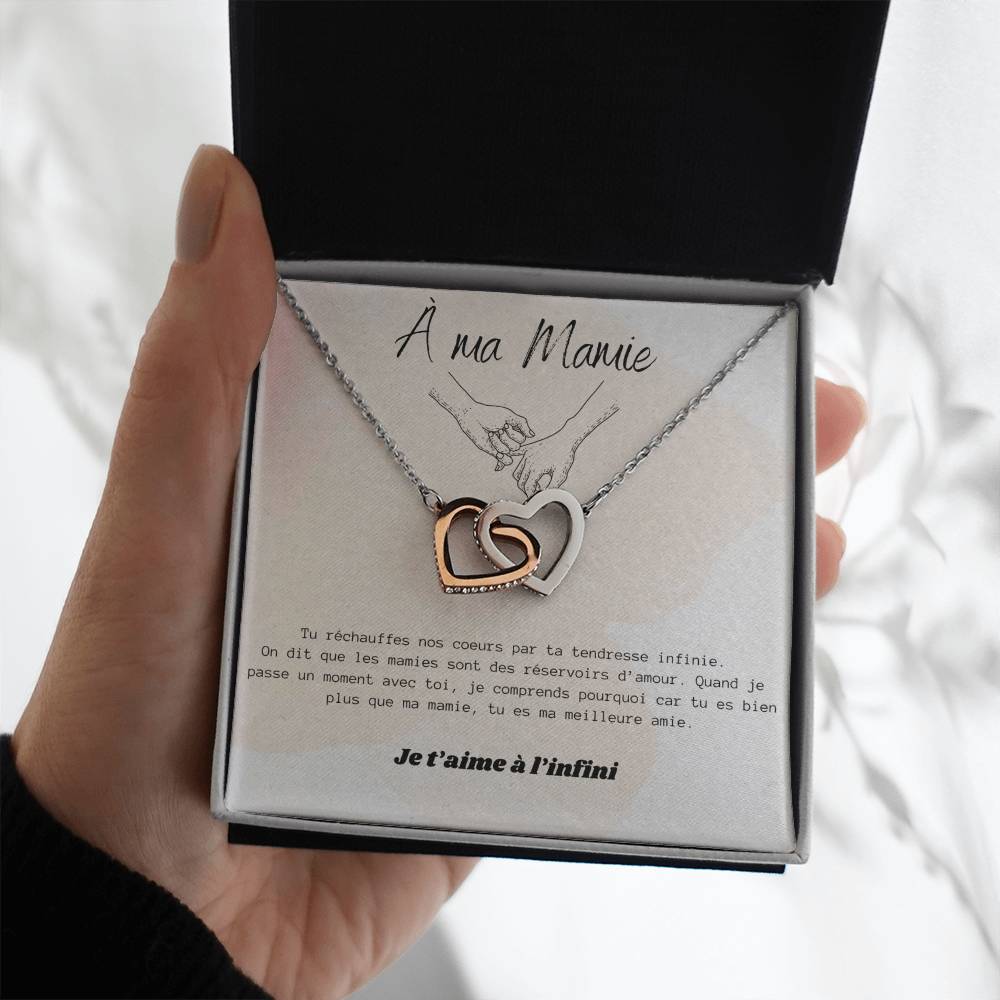 MAMIELOVA • Collier A Ma Mamie Double Cœur