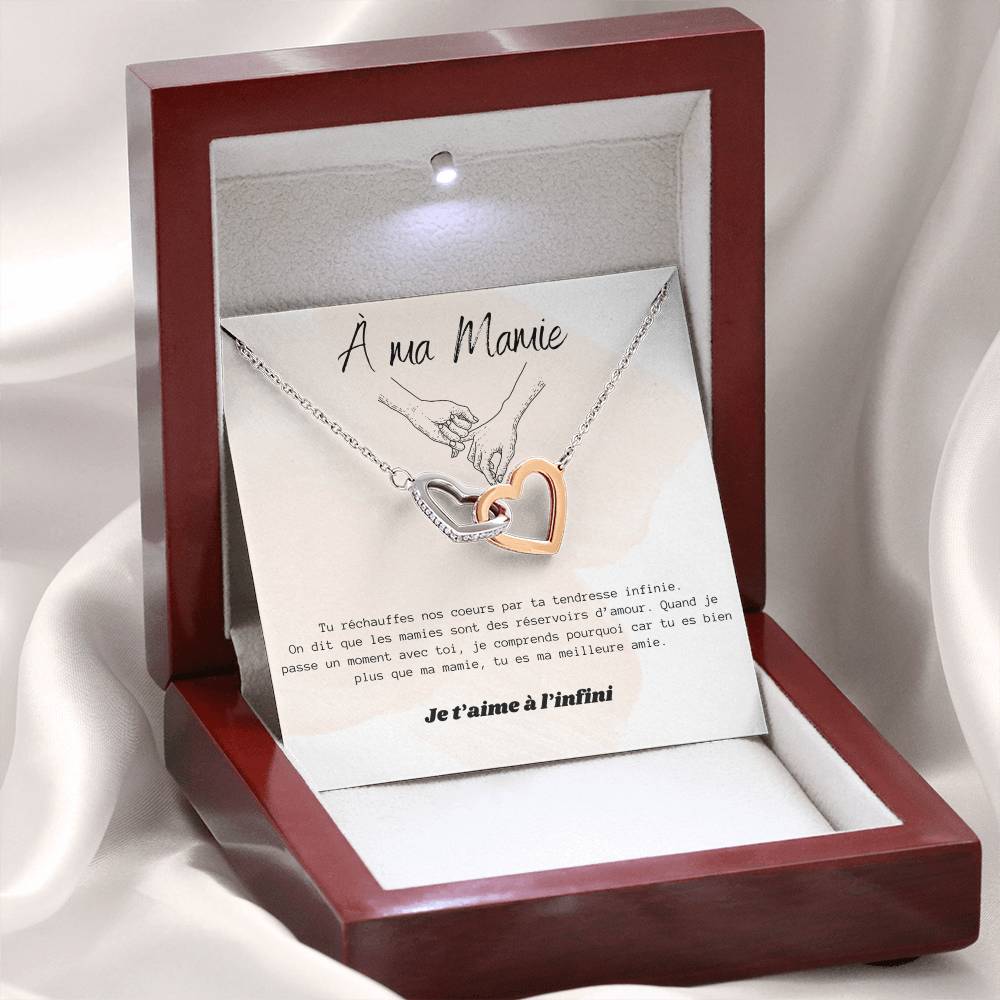 MAMIELOVA • Collier A Ma Mamie Double Cœur