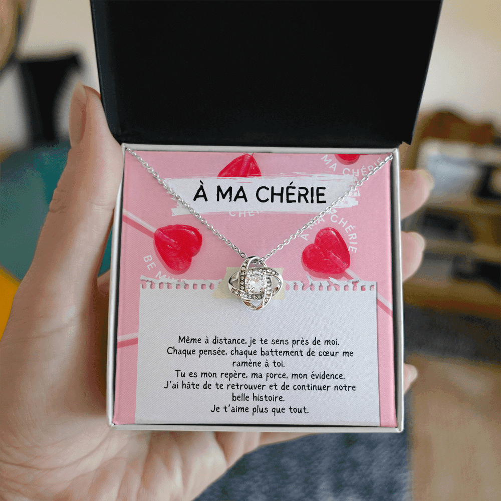 LONGAMOUR • Collier Déclaration d'amour Noeud d'Amour