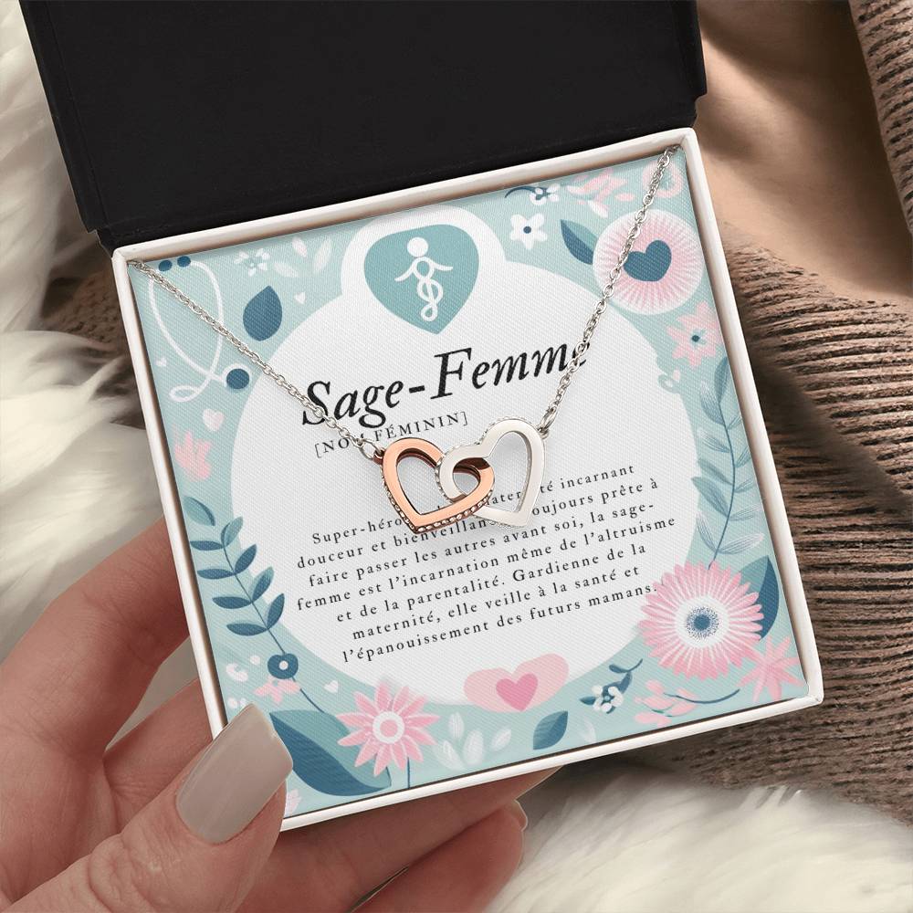 MIDWIVE • Collier Sage-femme Double Cœur