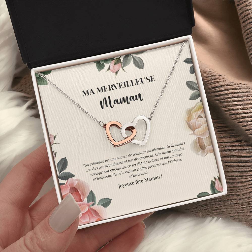 LOVEMAMA • Collier de la fête des mères Double Cœur