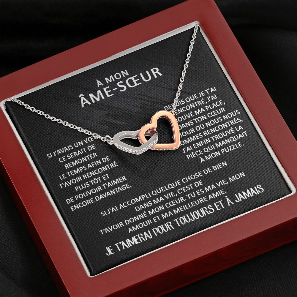 ETERNITY • Collier Déclaration d'amour Double Cœur - Lehnaa