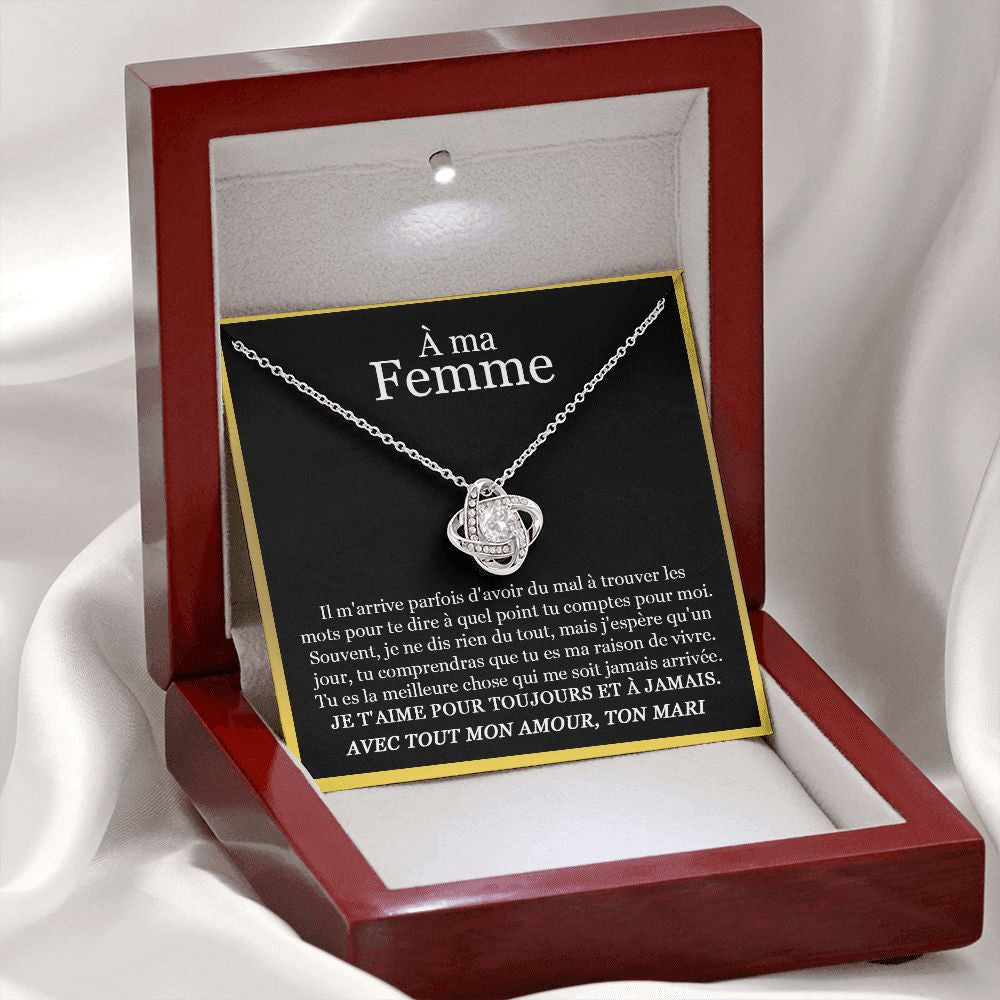 ETERNITY • Collier Déclaration d'amour Noeud d'Amour - Lehnaa
