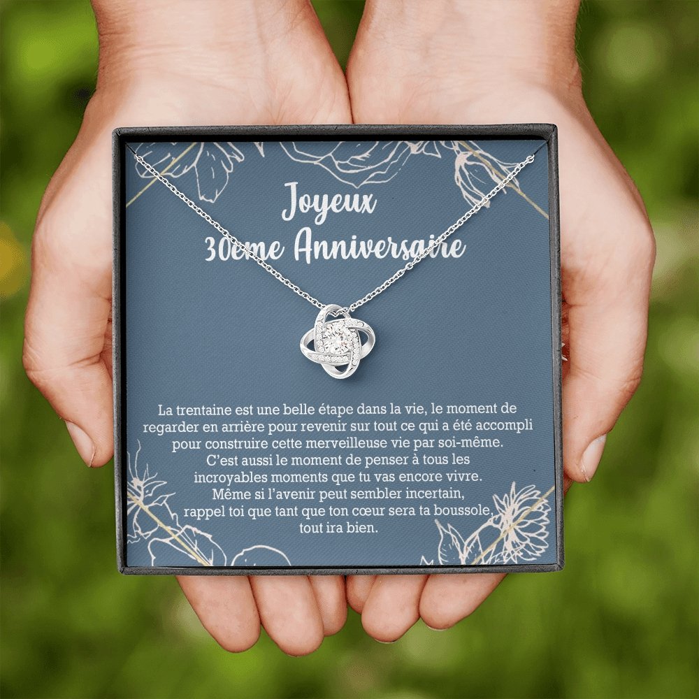ANNIMERVEILLE • Collier 30ème Anniversaire Noeud d'Amour - Lehnaa