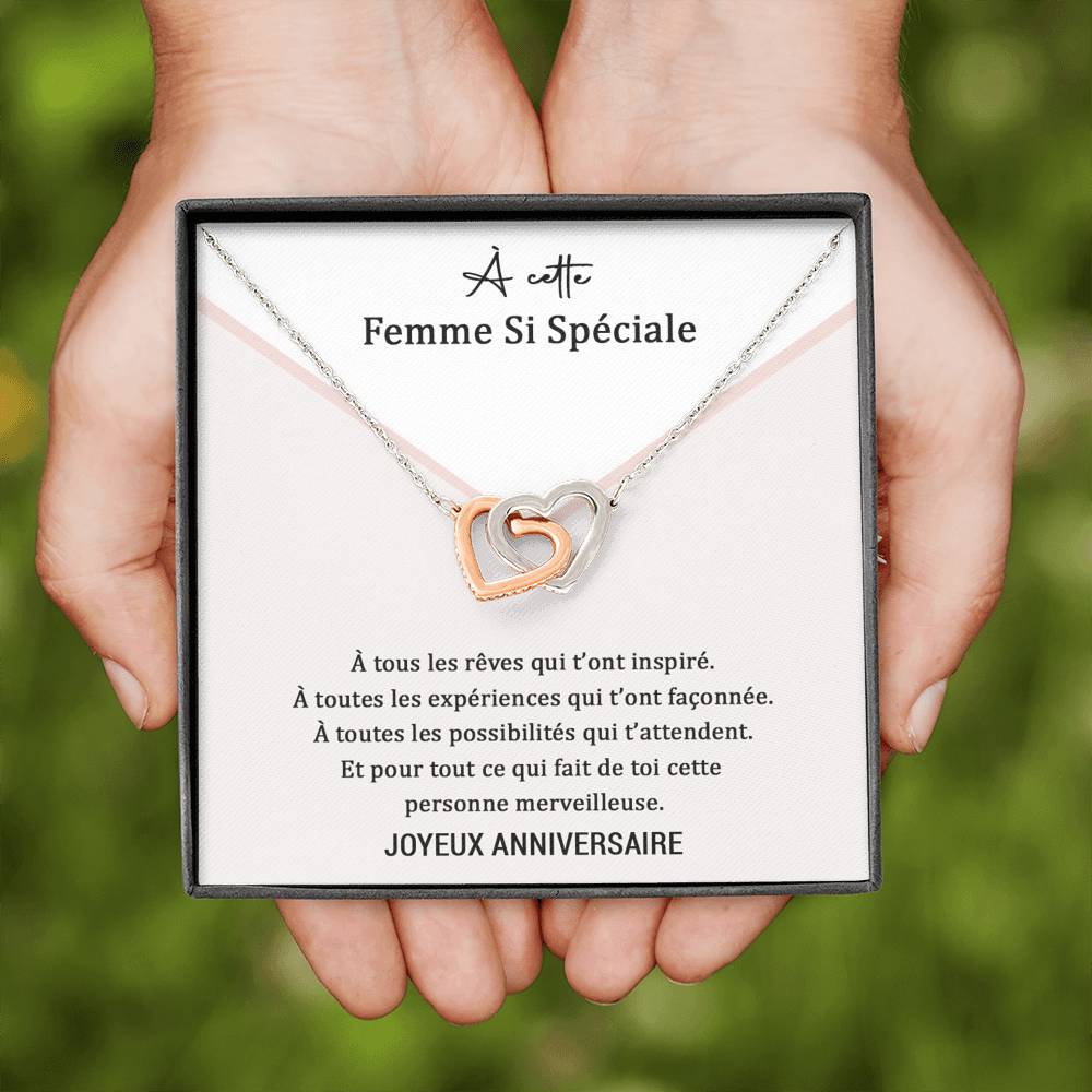 ANNIMERVEILLE • Collier Anniversaire Amour Double Cœur - Lehnaa