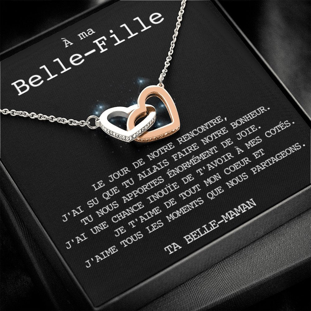 BELLA • Collier Belle-Fille Double Cœur - Lehnaa