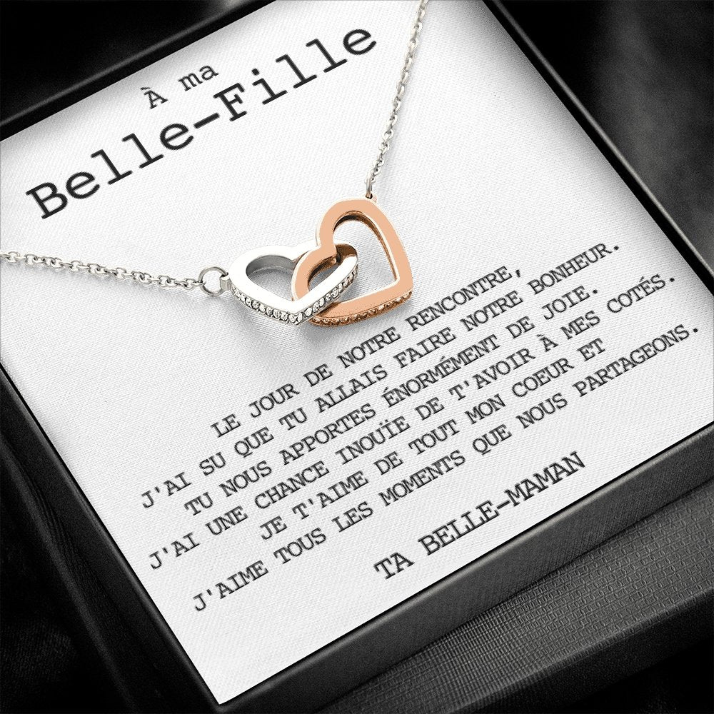 BELLA • Collier Belle-Fille Double Cœur - Lehnaa