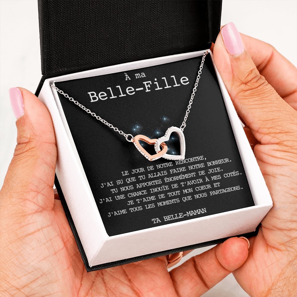 BELLA • Collier Belle-Fille Double Cœur - Lehnaa