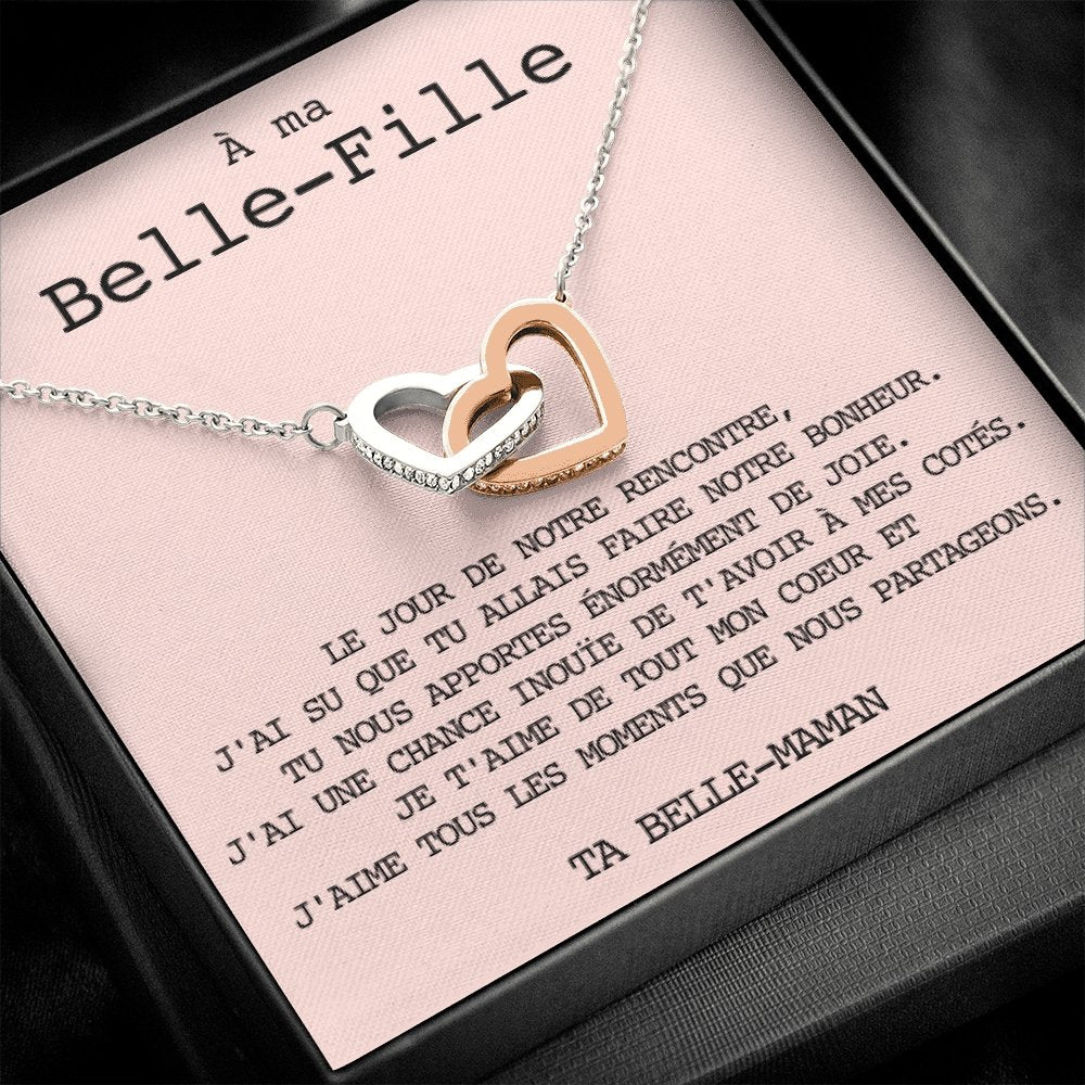 BELLA • Collier Belle-Fille Double Cœur - Lehnaa