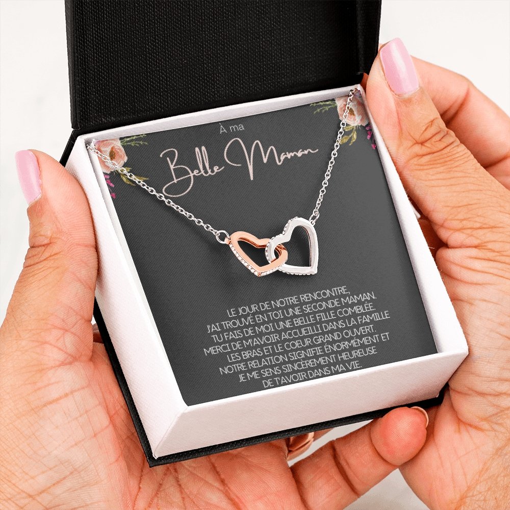BELMOM • COLLIER BELLE-MÈRE Double Cœur - Lehnaa