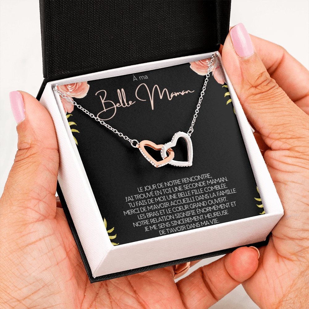 BELMOM • COLLIER BELLE-MÈRE Double Cœur - Lehnaa