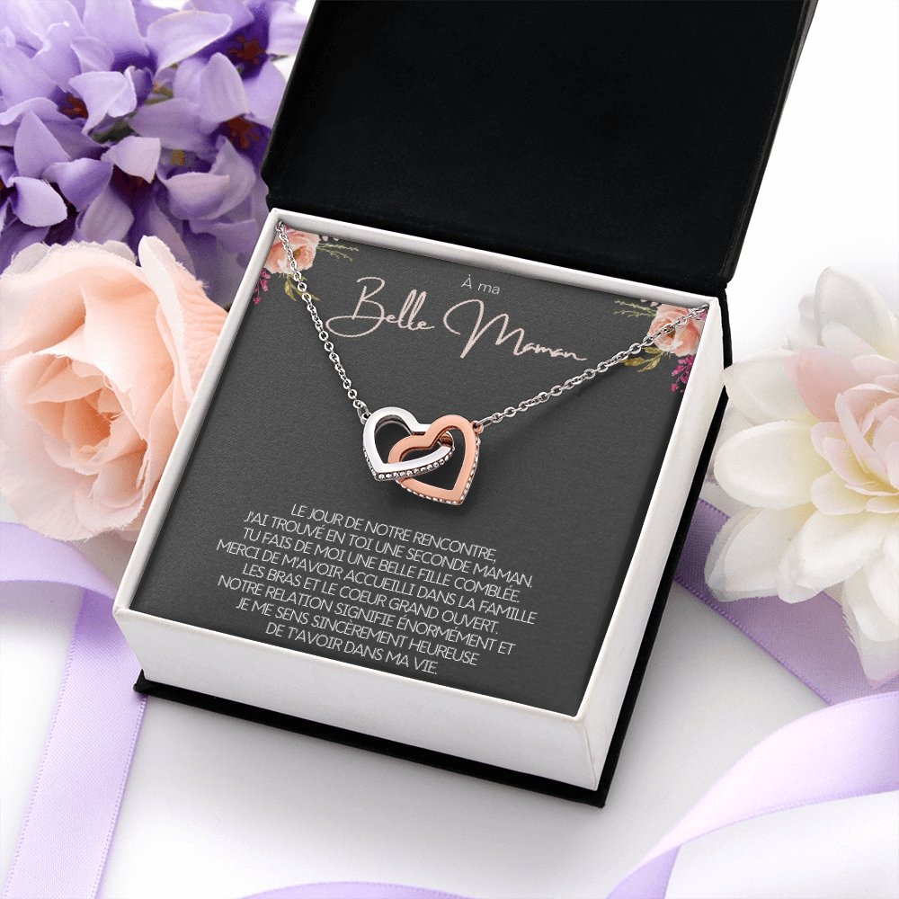 BELMOM • COLLIER BELLE-MÈRE Double Cœur - Lehnaa