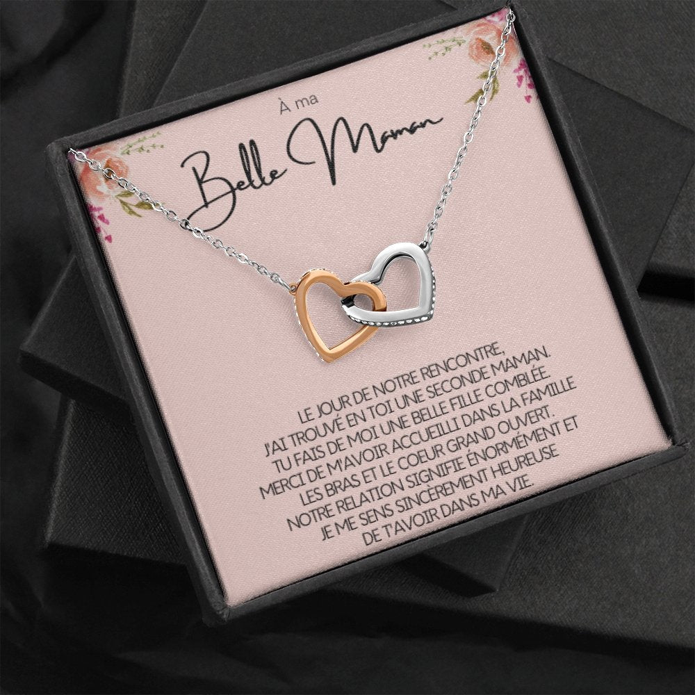 BELMOM • COLLIER BELLE-MÈRE Double Cœur - Lehnaa