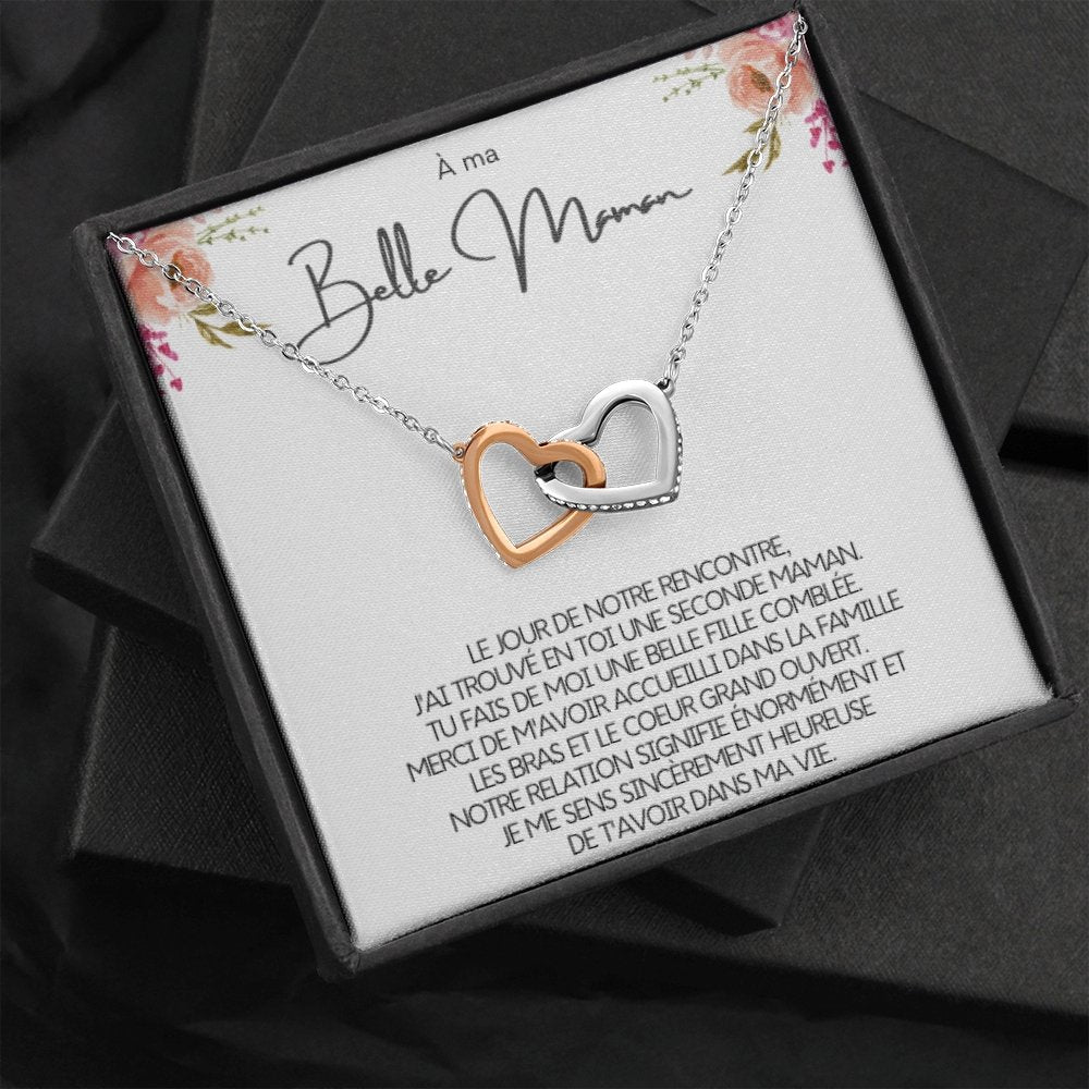 BELMOM • COLLIER BELLE-MÈRE Double Cœur - Lehnaa
