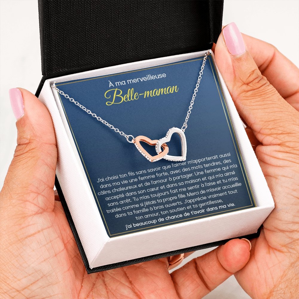 BELMOM • COLLIER BELLE-MÈRE Double Cœur - Lehnaa