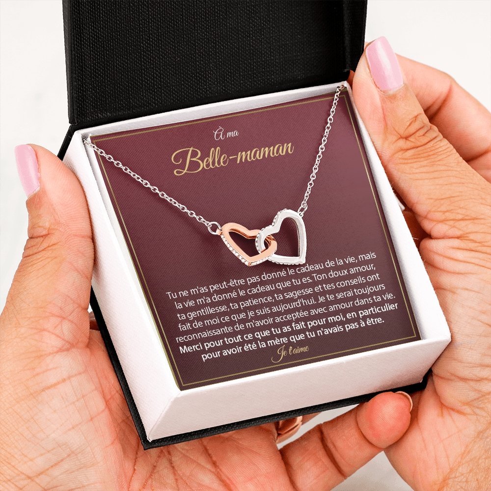 BELMOM • COLLIER BELLE-MÈRE Double Cœur - Lehnaa