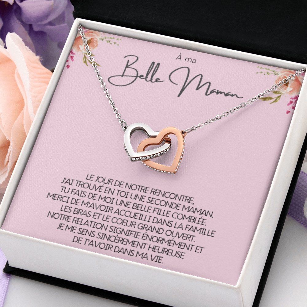 BELMOM • COLLIER BELLE-MÈRE Double Cœur - Lehnaa