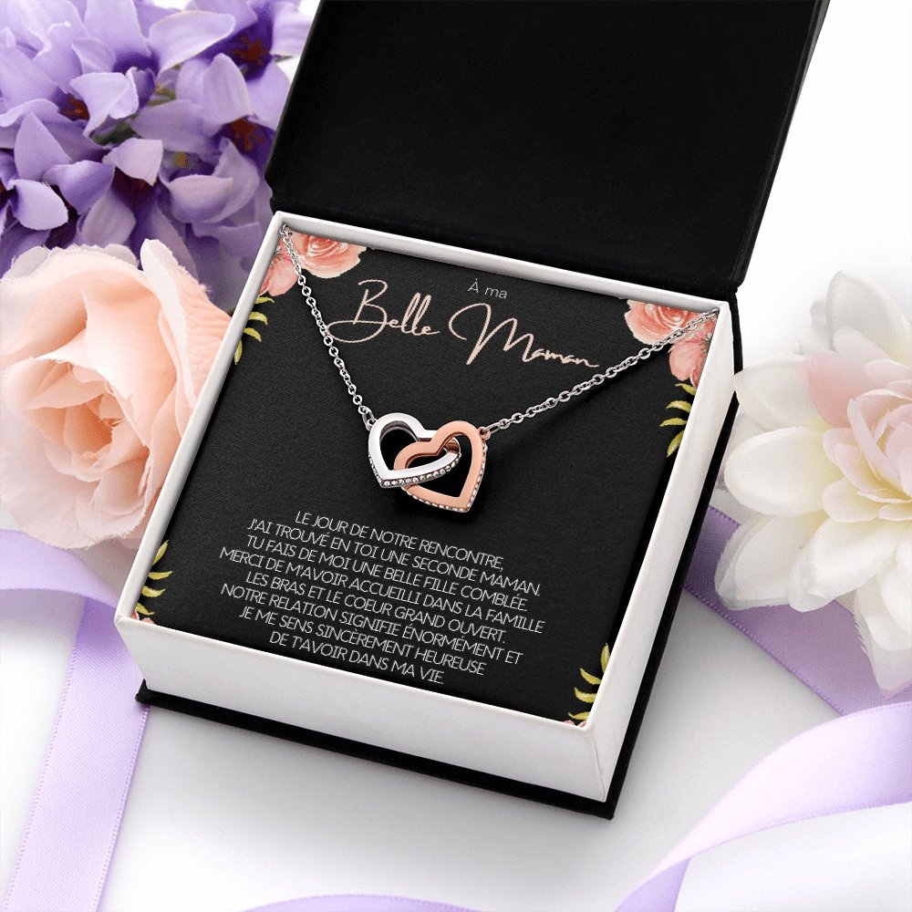 BELMOM • COLLIER BELLE-MÈRE Double Cœur - Lehnaa