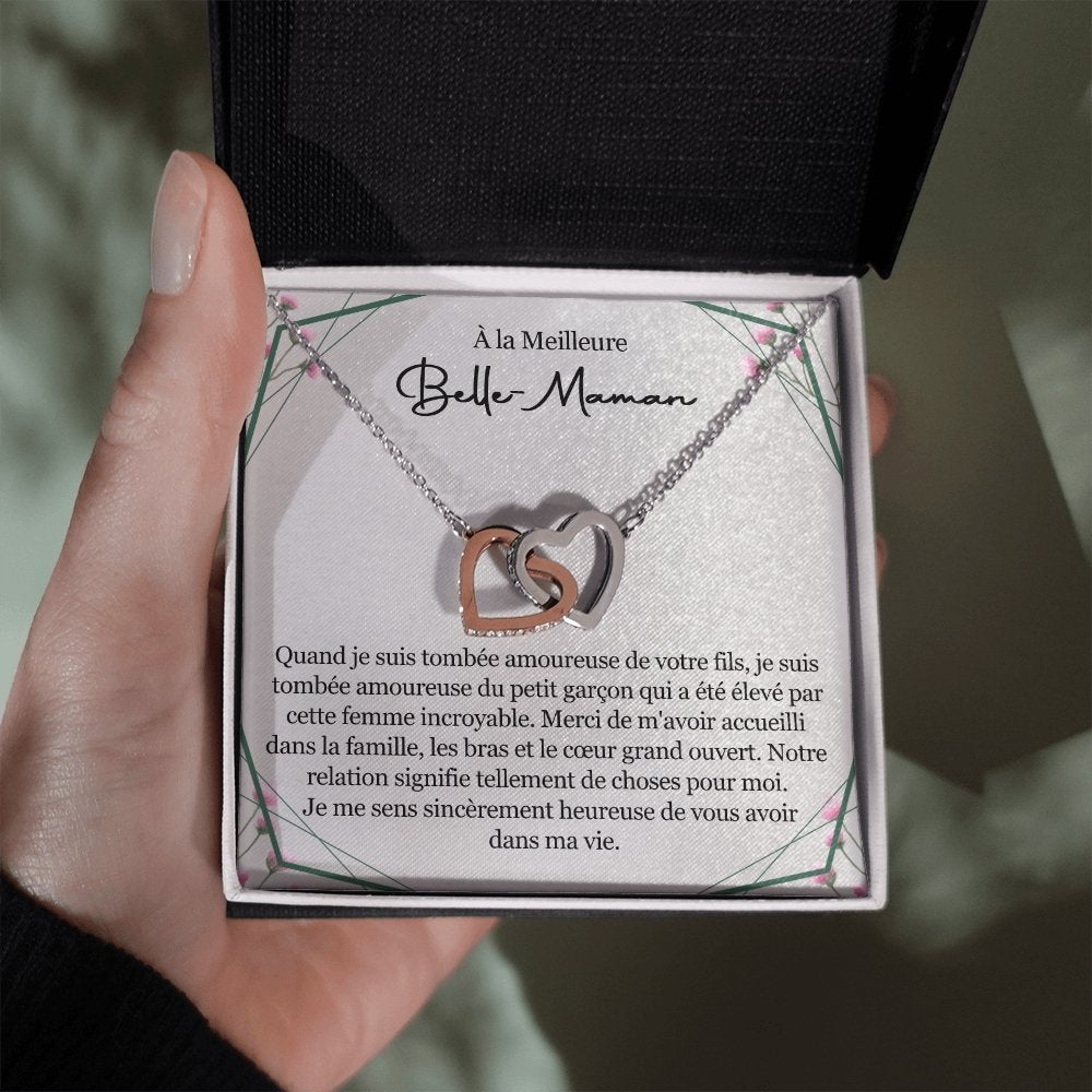 BELMOM • COLLIER BELLE-MÈRE VERSION FEMME Double Cœur - Lehnaa
