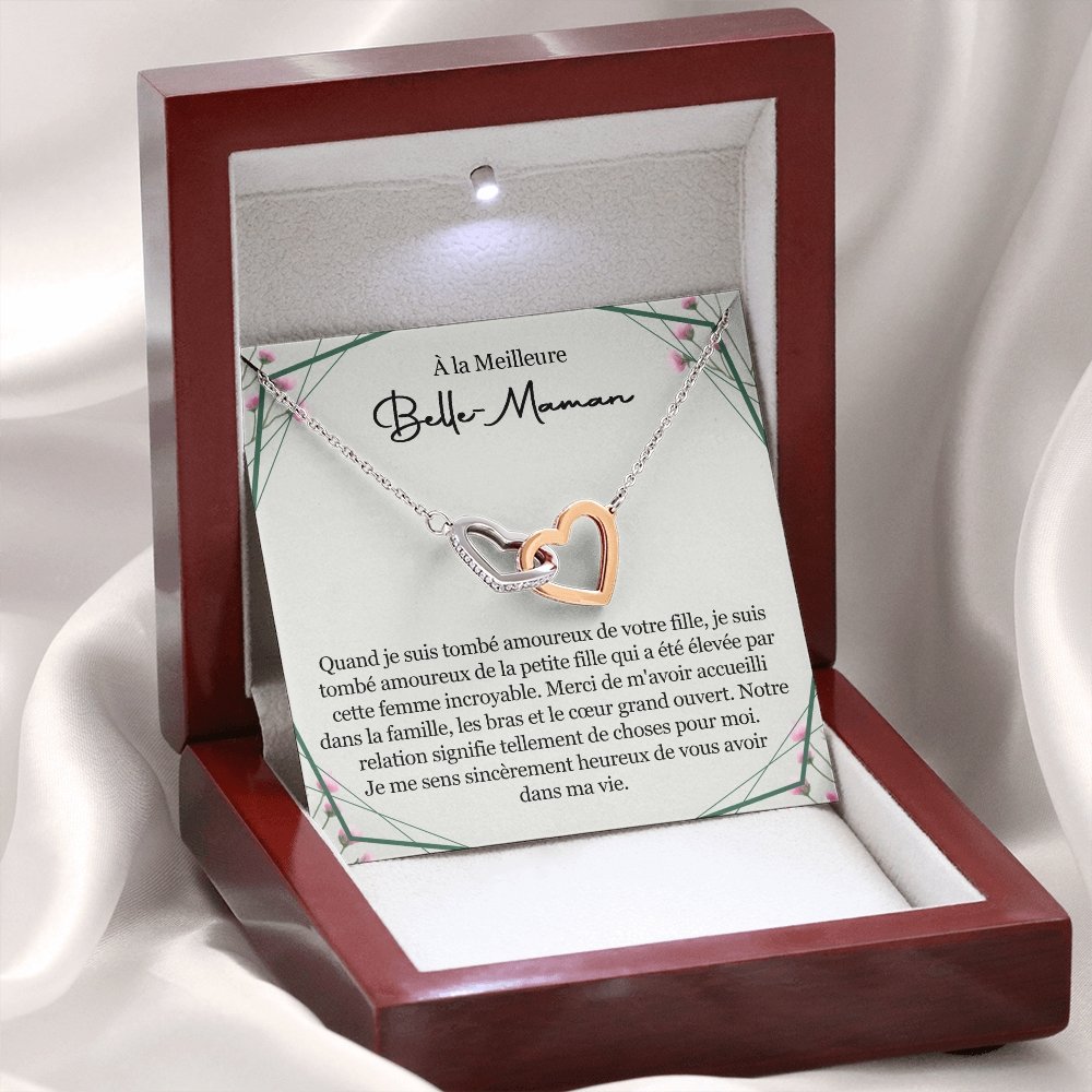 BELMOM • COLLIER BELLE-MÈRE VERSION HOMME Double Cœur - Lehnaa