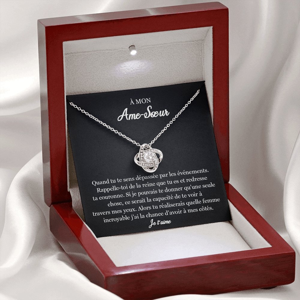 ETERNITY • Collier Ame SŒUR Noeud d'Amour - Lehnaa
