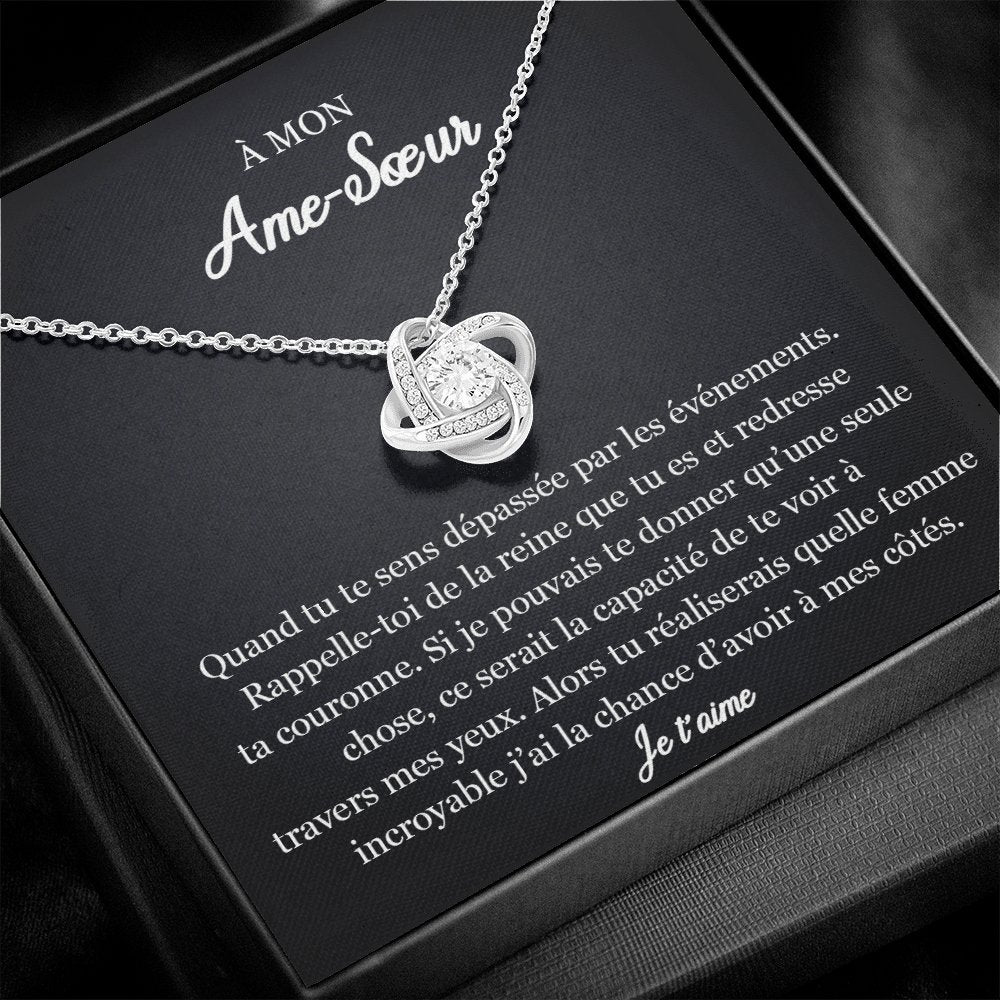 ETERNITY • Collier Ame SŒUR Noeud d'Amour - Lehnaa