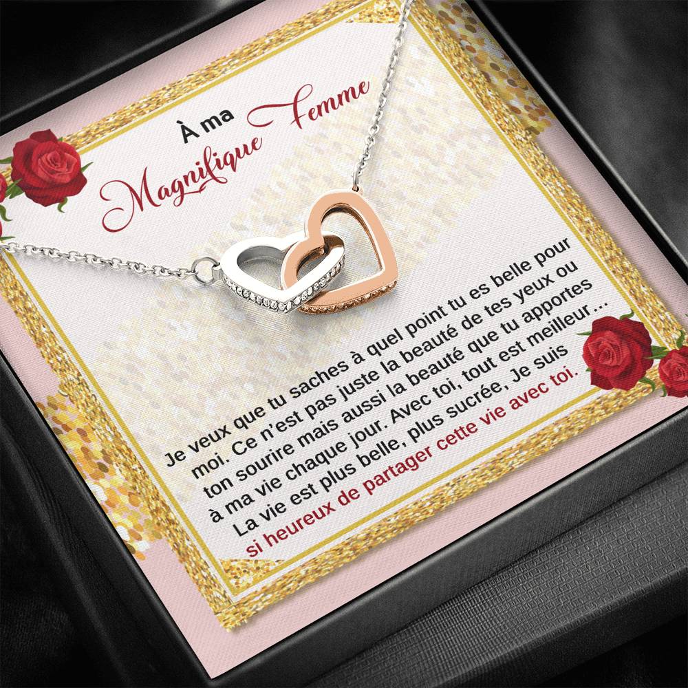 ETERNITY • Collier Déclaration d'amour Double Cœur - Lehnaa