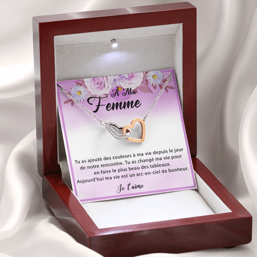 ETERNITY • Collier Déclaration d'amour Double Cœur - Lehnaa