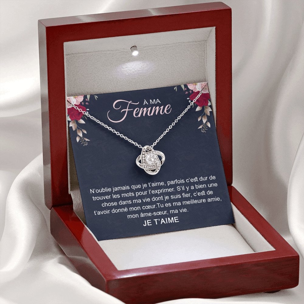 ETERNITY • Collier Déclaration d'amour Noeud d'Amour - Lehnaa
