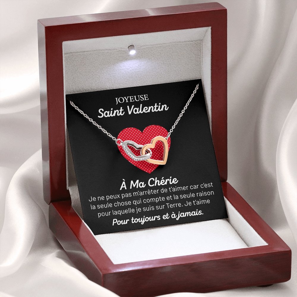 ETERNITY • Collier Saint Valentin Double Cœur - Lehnaa