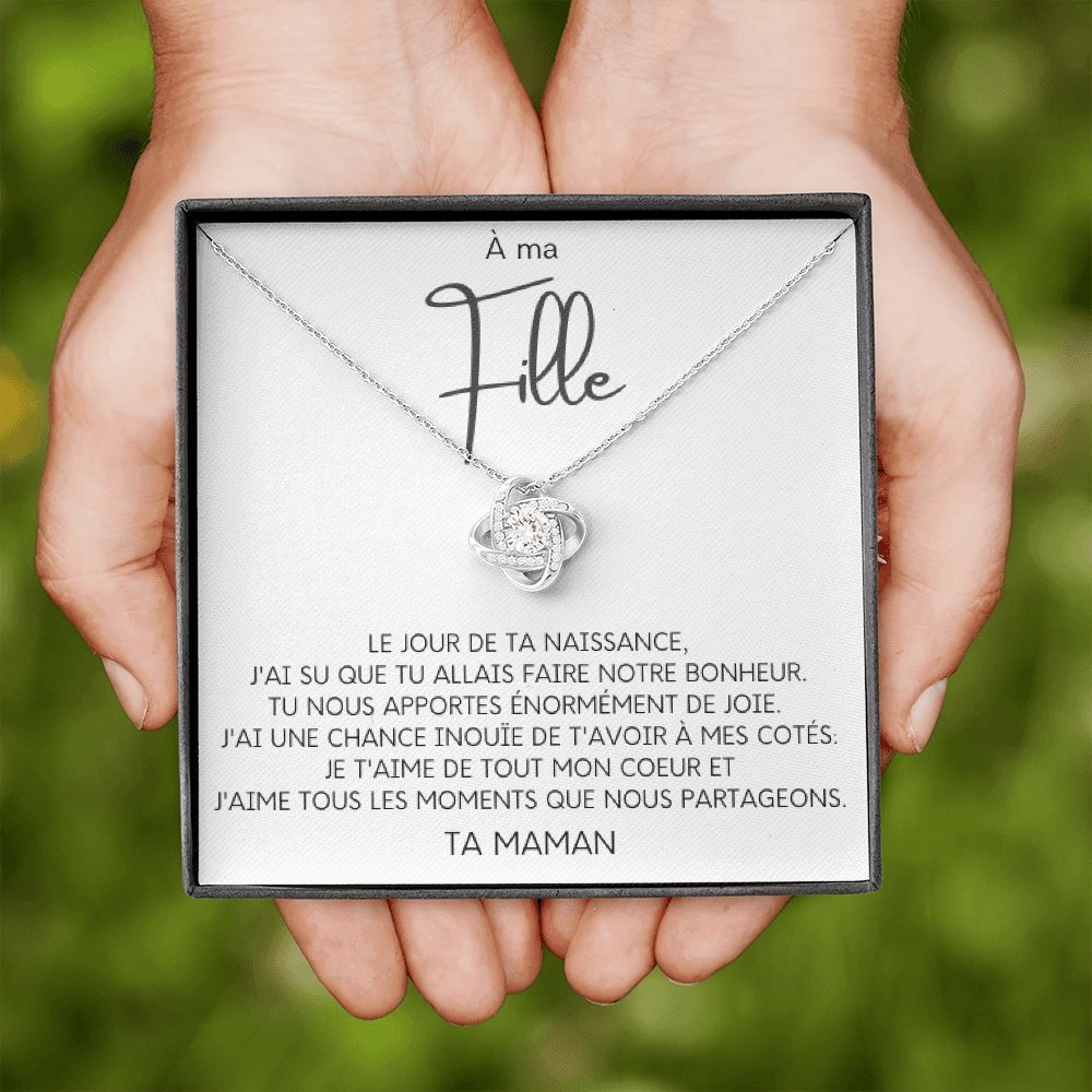 LINKY • Collier A Ma Fille Noeud d'Amour - Lehnaa