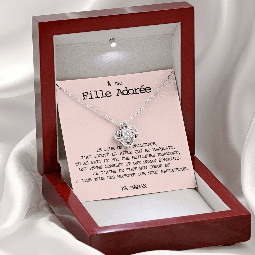 LINKY • Collier A Ma Fille Noeud d'Amour - Lehnaa