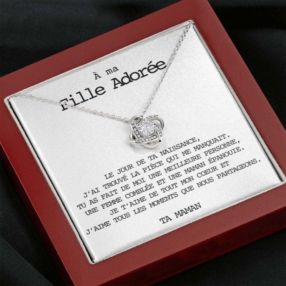 LINKY • Collier A Ma Fille Noeud d'Amour - Lehnaa