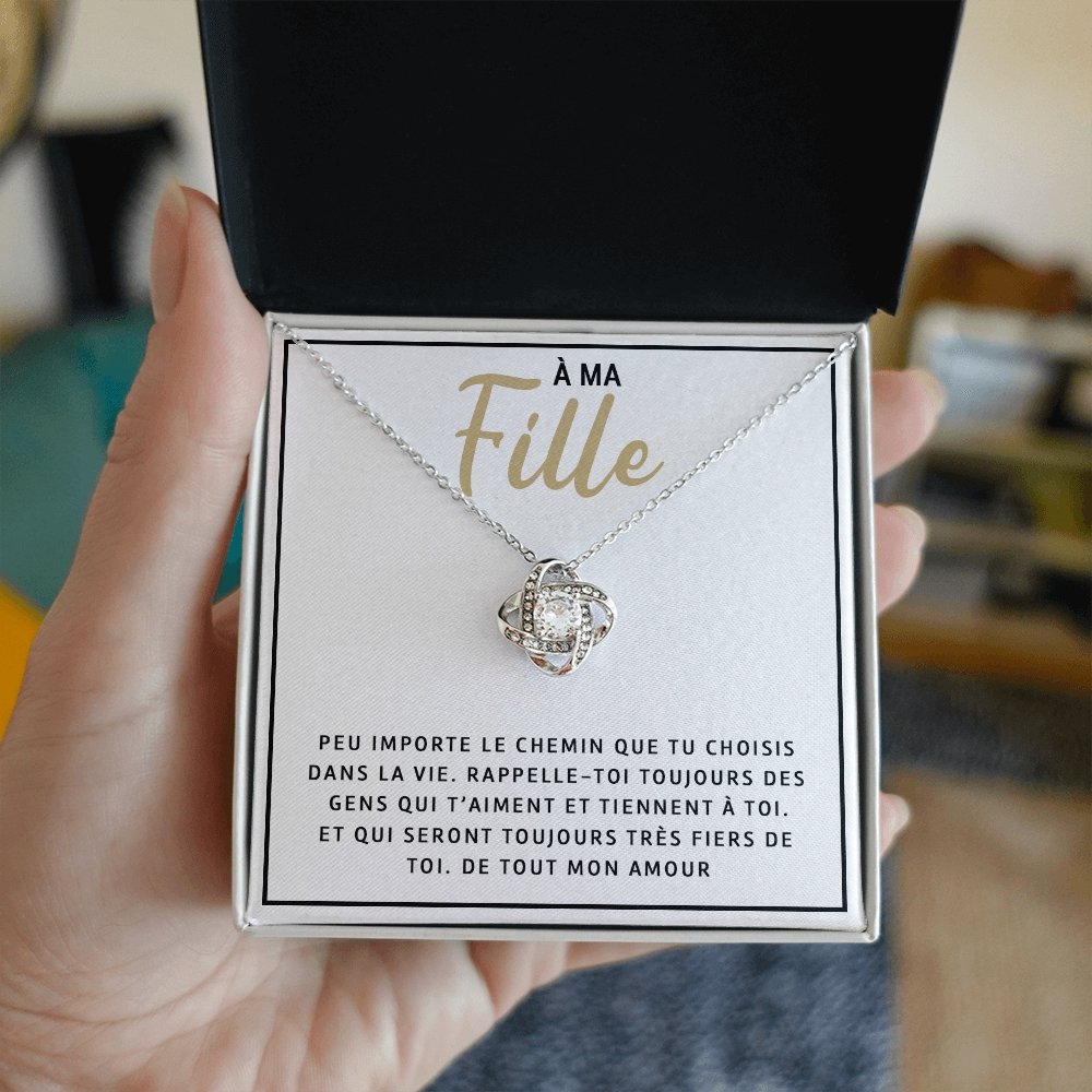 LINKY • Collier A Ma Fille Noeud d'Amour - Lehnaa