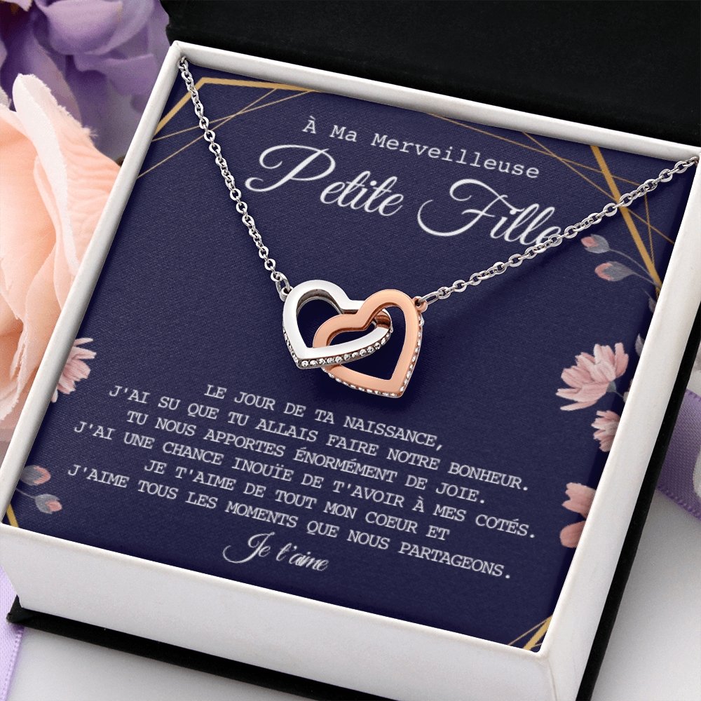 LINKY • Collier Petite-Fille Double Cœur - Lehnaa