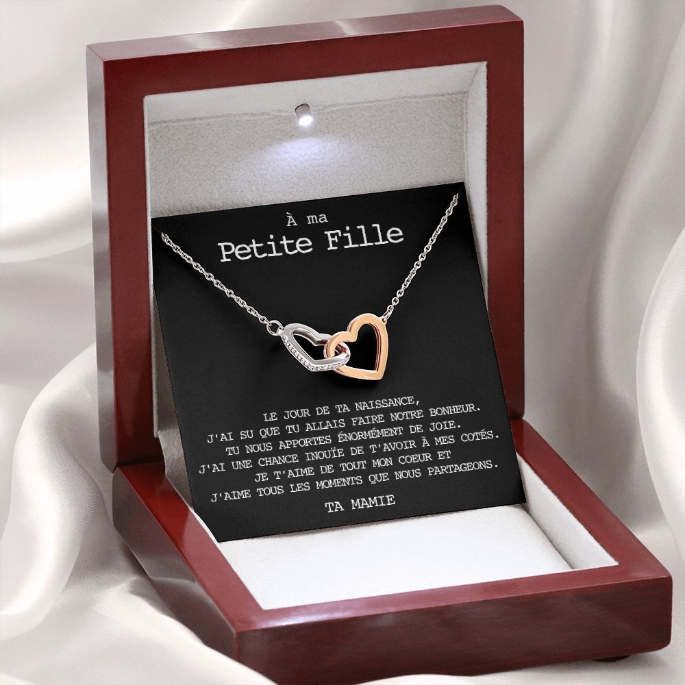 LINKY • Collier Petite-Fille Double Cœur - Lehnaa