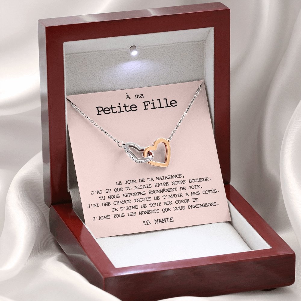 LINKY • Collier Petite-Fille Double Cœur - Lehnaa