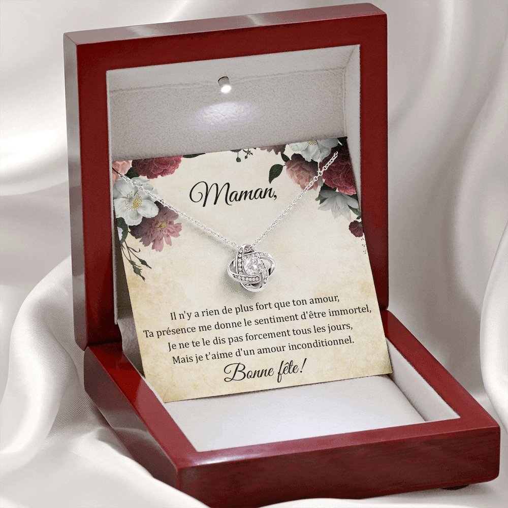 LOVYOUMOM • Collier de la fête des mères Noeud d'Amour - Lehnaa