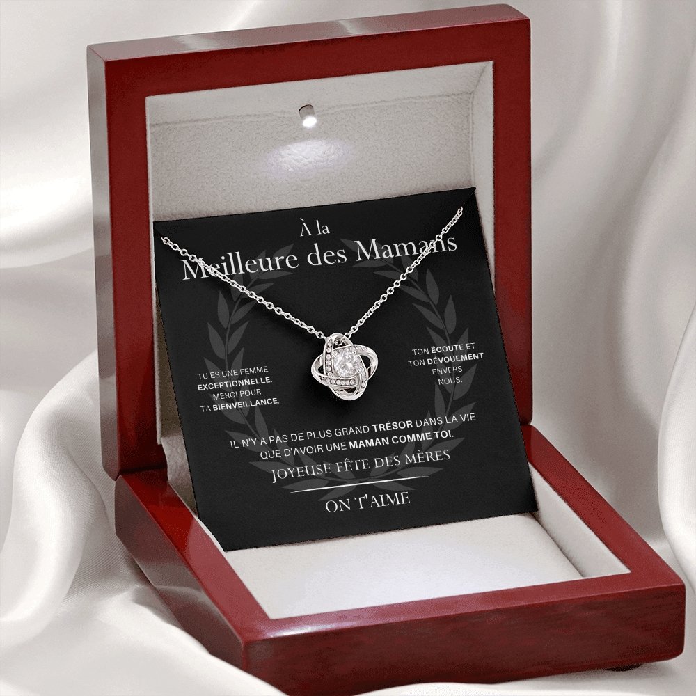 LOVYOUMOM • Collier de la fête des mères Noeud d'Amour - Lehnaa