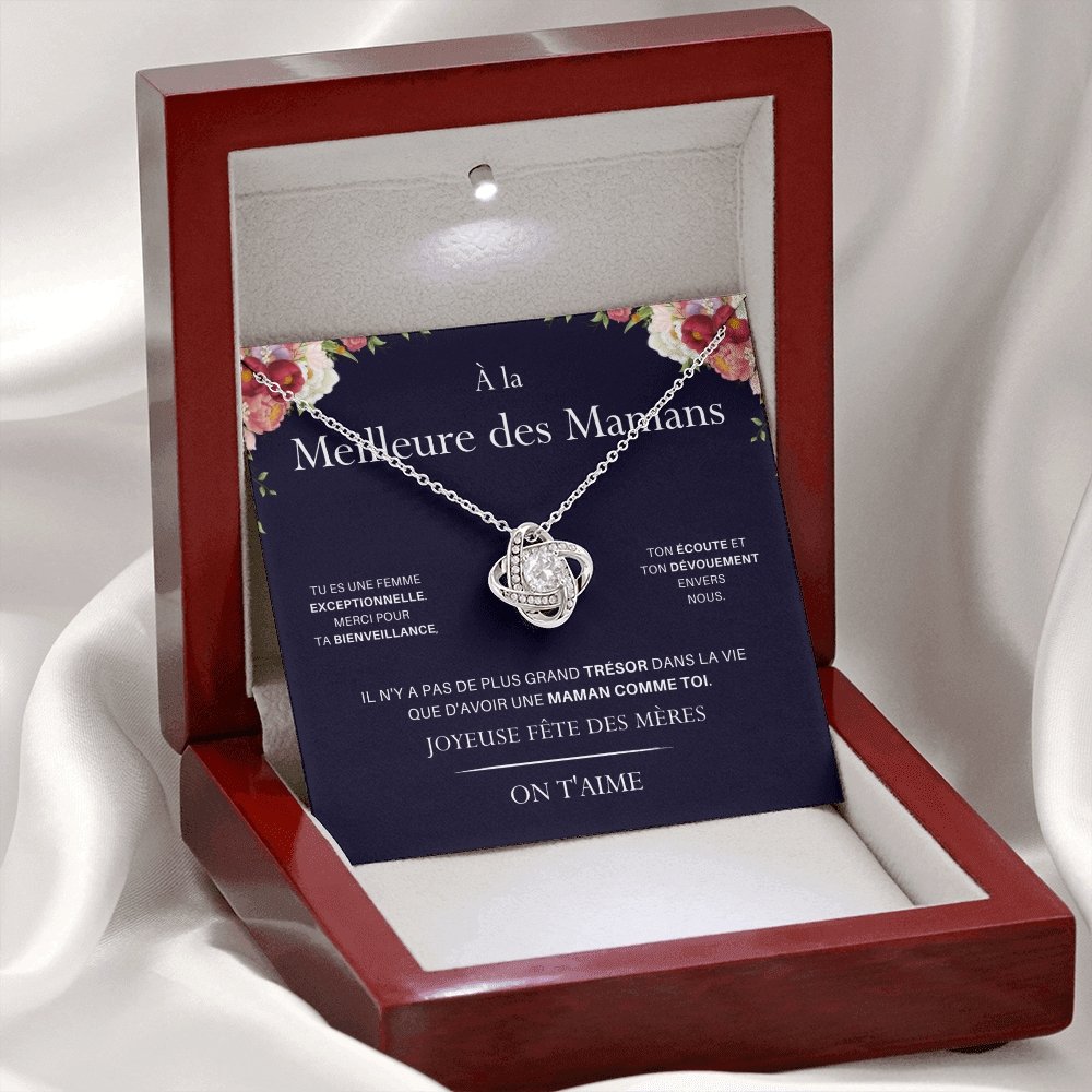 LOVYOUMOM • Collier de la fête des mères Noeud d'Amour - Lehnaa