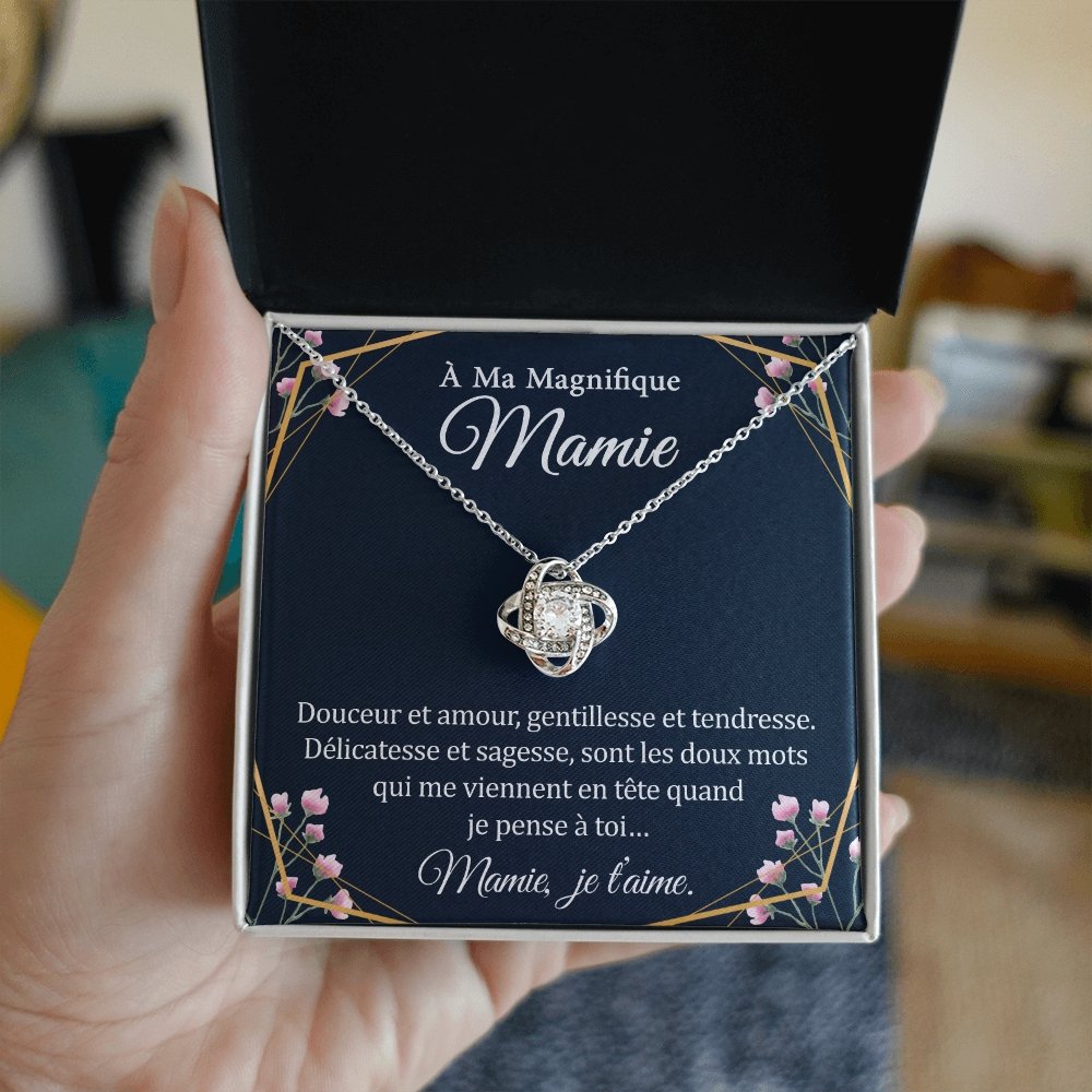 MAMIELOVA • Collier A Ma Mamie Noeud d'Amour - Lehnaa