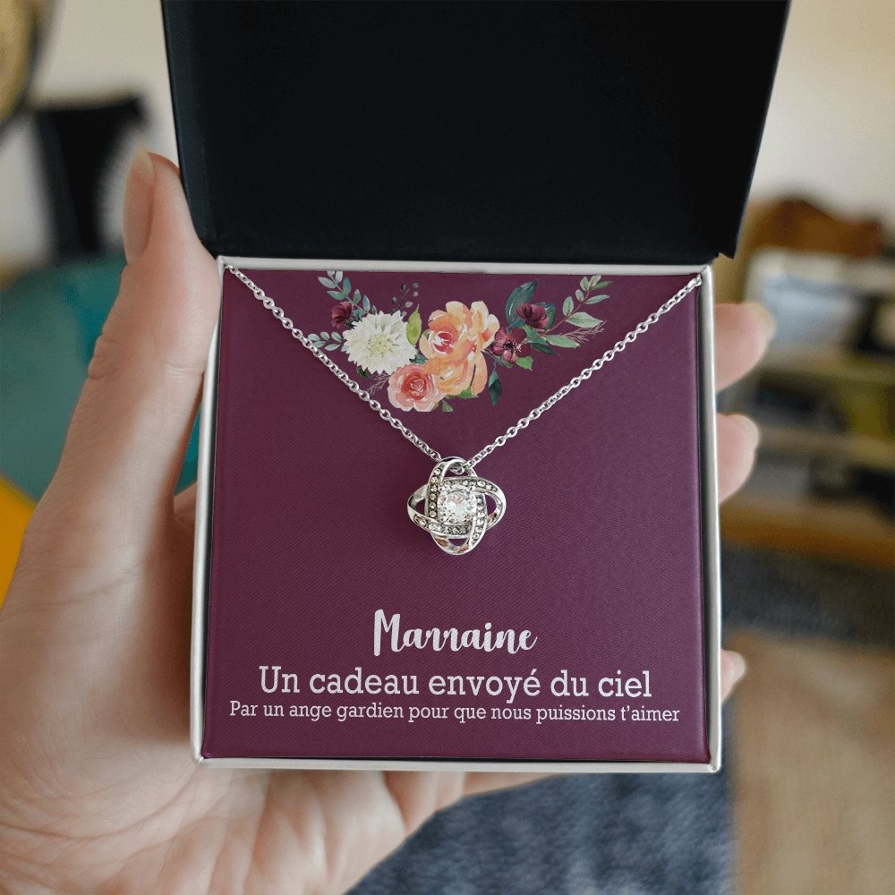 MARRAINE • Collier Marraine Noeud d'Amour - Lehnaa