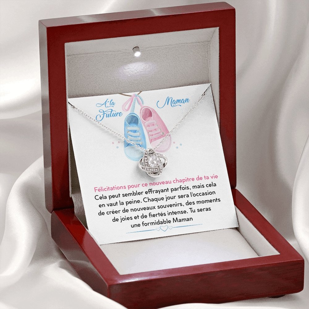 NEWMOM • Collier Future Maman Noeud d'Amour - Lehnaa