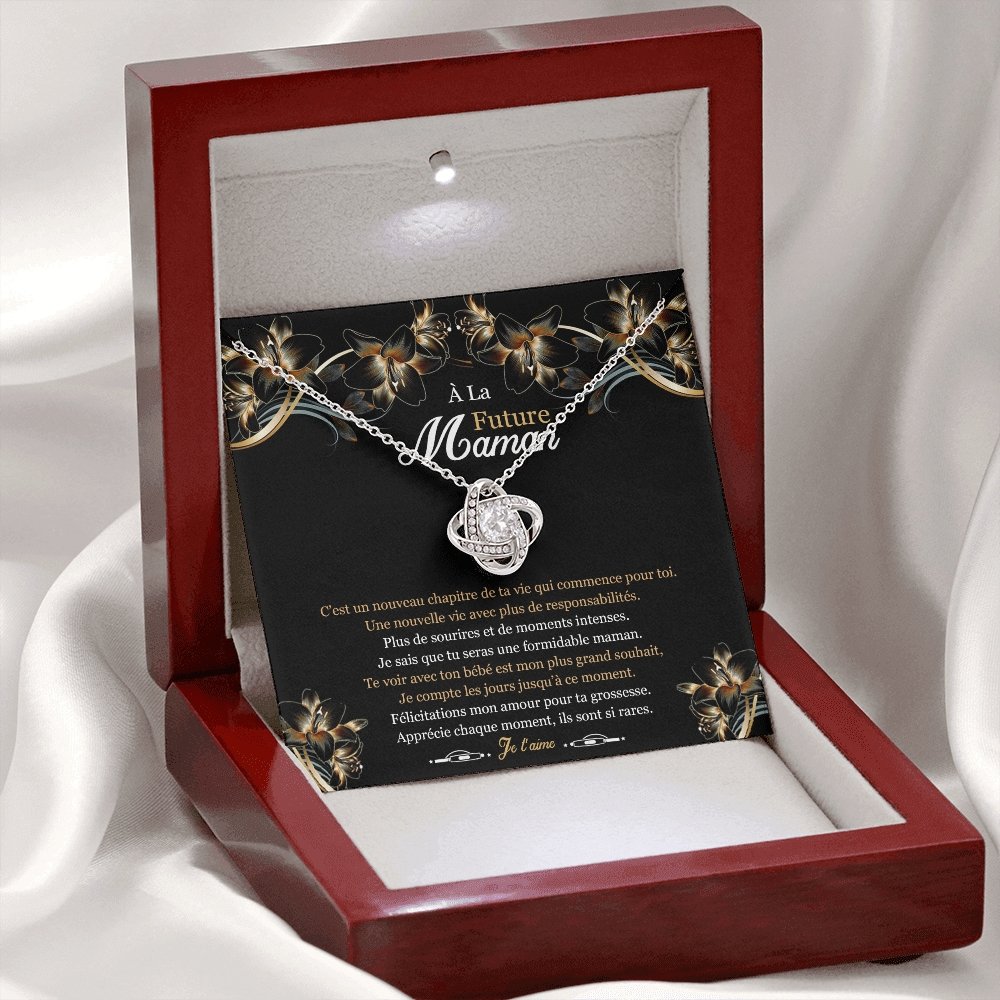 NEWMOM • Collier Future Maman Noeud d'Amour - Lehnaa