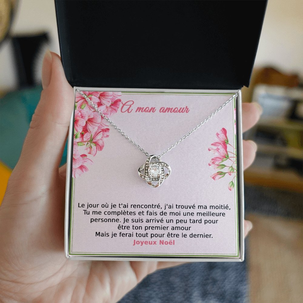 NOELENCHANTÉ • COLLIER JOYEUX NOËL MON AMOUR Noeud d'Amour - Lehnaa